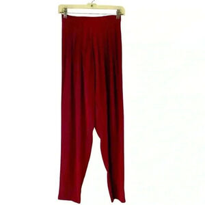 Vintage Signet Sportswear Pleated Maroon Pants‎ - Size Small